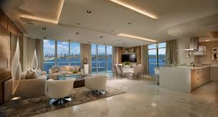 Very tacky and rediculously overpriced! Living Room Dining Area Marina Palms Furnished Model Luxury Interior Design Contemporary Great Room Contemporary Interior Design