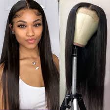 Buy Straight Lace Front Wigs Human Hair For Black Women 150 Density Brazilian Virgin Straight Human Hair Lace Closure Wigs With Baby Hair Pre Plucked Natural Color 24 Inch Online In Turkey B08ydr9kjy