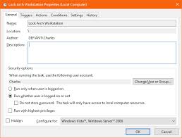The powershell script for disabling computer accounts listed in a csv file is almost identical. Windows 10 Scheduled Tasks With Workstation Lock Unlock Not Being Triggered Super User