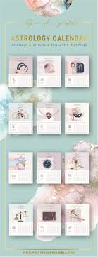 For All The Astrology Lovers Out There This Calendar Pack Is For You Print These Astrology Themed Monthly Calen Astrology Calendar Editable Calendar Calendar
