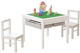 Utex 2 In 1 Kids Multi Activity Table And 2 Chairs Set With Storage White Storage Chair Kids Table Chair Set Chair Set