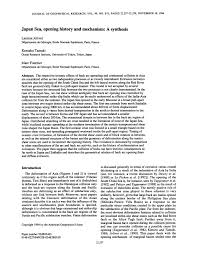 Certes, l'actrice à la voix éraillée a aimé son père, jacques jolivet. Pdf Japan Sea Opening History And Mechanism A Synthesis