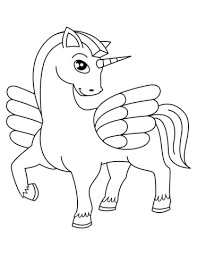 Disegni unicorno da stampare e colorare per bambini. Unicorno Da Colorare 10 Conunicorni