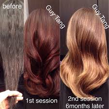 Subscribe to our free newsletters to receive latest health news and alerts to your email inbox. Color Correction Process From Black Uneven Dyes Transitioned To Red To Finally Blonde That Sh Black Hair Dye Balayage Hair Brunette With Blonde Red Blonde Hair