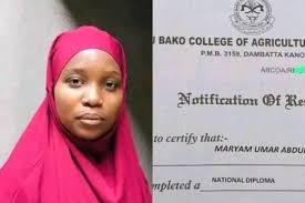 Maryam Umar Abdullahi Achieves Distinction in National Diploma Program