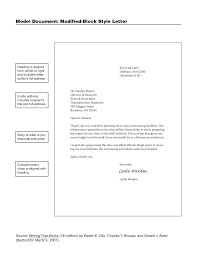 Business Letter British Style Letter
