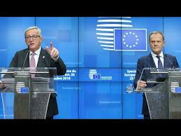 Relations between the european union and the british government soured badly on tuesday after downing street indicated that brexit talks were on the verge of collapse and blamed german chancellor angela merkel for their failure. Watch Again Donald Tusk And Jean Claude Juncker Answer Questions On Brexit And Eu Summit Youtube