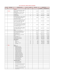 Standard bill of quantities in excel format · example standard boq. Bill Of Quantities Medical Hospital Equipment