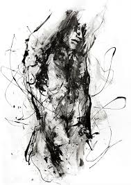 Black And White Paint Drip Art Visually Striking Black And White Portraits Created From Dripped Paint Designtaxi Com Agnes Cecile Black And White Portraits Art