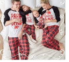 Sister Girls Pajamas Family Look Papa Bear Mama Baby Bear Shirt Plaid Pants Mother And Daughter Clothes Family Matching Outfits Matching Family Outfits Aliexpress
