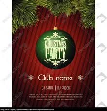 It is a strategy used by many on the days leading up to christmas to make promotions and offer exciting deals. Christmas Party Flyer Template Green Bauble On A Red Stock Image 13350118 Panthermedia Stock Agency