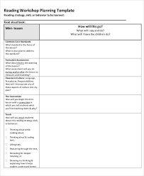 Workshop Model Lesson Plan Template Lovely 47 Lesson Plan Samples Reading Lesson Plan Template Reading Lesson Plans Kindergarten Writing Lessons