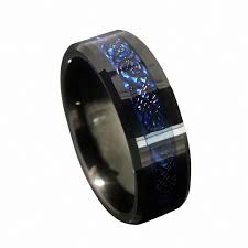Black And Blue Tungsten Wedding Bands 8mm Blue Black Silvering Celtic Dragon Tungsten Carbide Ring Wedding Band Size 6 13 Amazon Com Rings For Men Black Diamond Jewelry Blue Tungsten Ring