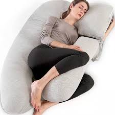 This pillow is great for women who are used to sleeping on their back. Amazon Com Chilling Home Pregnancy Pillows For Sleeping U Shaped Body Pillow 2 In 1 Pregnant Pillows For Sleeping Full Body Pillow Pregnancy Must Haves Maternity Pillows 55 Inch Pregnancy Body Pillow Kitchen Dining