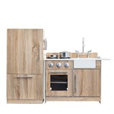 Bable play kitchen for toddlers, wooden kids kitchen playset cooking pretend play kitchen set for kids, real toy kitchen set with microwave i love the look of these modern kitchen and thought this was a steal compared to other $700 versions. Kids Wooden Contemporary Kitchen Play Set Teamson Kids Uk