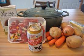 Dutch Oven Week Day 2 Beef Stew Binkies And Briefcases Dutch Oven Recipes Dutch Oven Beef Stew Easy Dutch Oven Recipes