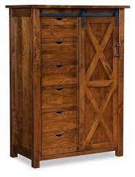 Keep your bedroom organized and your wardrobe tucked away with a bedroom chest or drawer from sauder®. Hillsdale 8 Drawer 1 Door Tall Chest From Dutchcrafters Amish