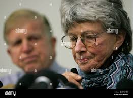 Co-owner Gretchen Jackson seen with her husband Roy, makes remarks at the  University of Pennsylvania's New Bolton Center for Large Animals in Kennett  Square Pa, Monday, Jan. 29, 2007 Kentucky Derby winner