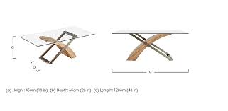Comes in two different colours i.e red and brown. Evolution Glass Coffee Table Furniture Village