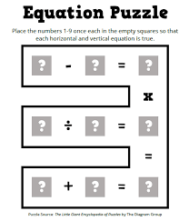 Kids are going to love to solve this math picture puzzle. Equation Puzzle Math Love