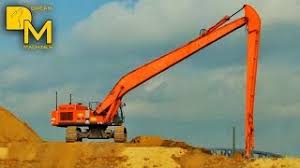 New pokemon mobile game pokeland announced. Big Hitachi Zaxis 600 Long Reach Excavator Dredging With Long Boom Spreading Sand Youtube