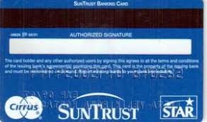 Kindly note, the suntrust credit and debit card activation process are both the same. Bank Card Sun Trust Banking Card Suntrust United States Of America Col Us Gm 0039