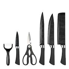 Everrich 6pcs Set Kitchen Knife Set Professional Chef Knives Sharp Knives Kitchen Knife Fruit Knife With Storage Ca Knife Set Kitchen Chef Knife Kitchen Knives