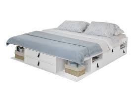 Memomad bali storage platform bed king size off. Memomad Functional Bed Bali Stable Bed With Lots Of Storage And Drawers Ideal For Small Bedrooms Solid Pine Bed Price Incl Slatted Bed Base Super King 180x200cm Color White