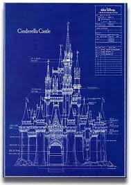 A Blueprint Of Cinderella S Castle Disney Cinderella Architecture Blueprint Design Castle Fun Travel Fantas Disney Castle Disney World Fantasy Castle