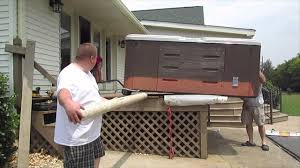 A poorly installed hot tub on a deck can lead to serious injuries to the bathers and damages to the house. How To Get A Hot Tub Onto A Raised Deck Or Balcony Or Up Stairs Tubtopia