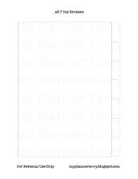 A5 Filofax Dividers Blog Png 1237 1600 Planer Vorlagen Filofaxing Vorlagen
