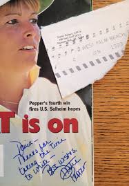 Dottie Pepper, Autographed Golf World, September 13, 1996
