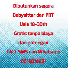 Info loker tanpa ijazah yang selalu update. Citra Mutiara Baby Sitter 2017