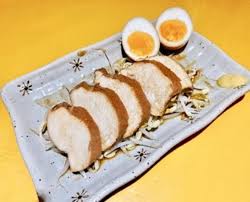 Tamago egg is classic japanese folded omelet sometimes called tamagoyaki. Sp 2 Chicken Char Shu Nitamago Seasoned Chicken Slice 5pc Seasoned Boiled Egg Picture Of Crown Chicken Siem Reap Tripadvisor