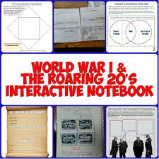 World War I The Roaring 20 S Interactive Notebook Set History Interactive Notebook Interactive Notebooks World History Lessons