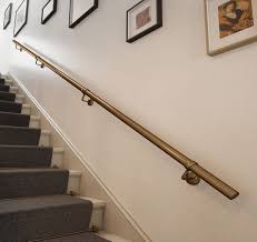 Forgeworks Premium Antique Brass 3.6m Indoor Stair Handrail Kit. Easy  Install all in One Box with brackets & endcaps 5Yr Guarantee