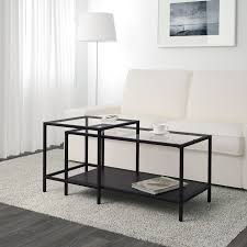 You can get your apolo brown leather coffee table by esf (esf furniture) at you will be able to set up the date and time frame of delivery with your local ups freight representative. Vittsjo Nest Of Tables Set Of 2 Black Brown Glass 90x50 Cm Ikea