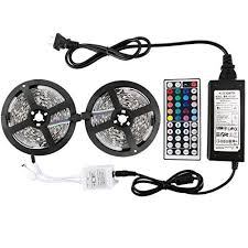 Wentop Led Strip Lights Kit Non Waterproof Smd 5050 32 8 Ft 10m 300leds Rgb 30leds M With 44key Strip Lighting Led Strip Lighting Flexible Led Strip Lights