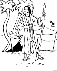 Joseph and his coat of many colors coloring page / two sizes included: Simple Joseph And His Coat Of Many Colors Coloring Page Pipevine Co Coloring Home