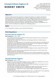 Recently completed a master's in advanced. Principal Software Engineer Resume Samples Qwikresume