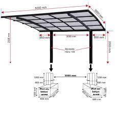 Carport Cintre Abri Pour Voiture Pergola Abri Camping Car Carport Aluminium