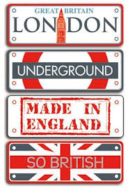 Plaques En Metal Peint Londres Deco Chambre Londres Londres Scrapbooking Londres