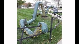 There are certainly no rules that say halloween decorations have to be orange and black only. Cheap Diy Outdoor Halloween Decorations Youtube