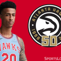 Hawks celebrating 50th anniversary with throwbacks and special edition court. Atlanta Hawks Unveil New Uniforms Court For 50th Season Sportslogos Net News