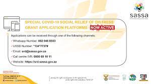 She said the grant application is yet to start and as such every one who wishes to receive the grant will have to submit a new application. Sassa Special Covid 19 Social Relief Of Distress Srd Grant Spii