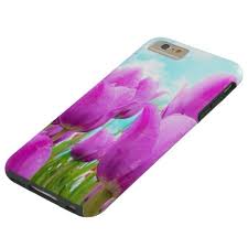 Light Magenta Feminine Tulips Blue Sky Case Mate Iphone Case Zazzle Com Etsy Shop Iphone Cases Case