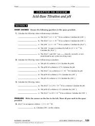 To be able to see when the reaction is complete c. Titration Problems Answer Key