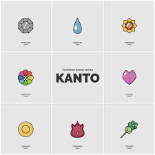 Kanto Badges I Drew I Posted Kalos First But I Ll Do The Rest In Order Pokemon Badges Pokemon Gym Badges Pokemon