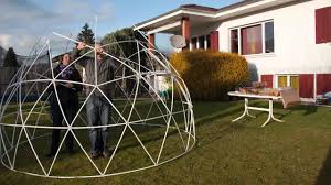 The sauna's outer dimension is 6'10, so it's a perfect addition to any backyard. The Garden Igloo 360 Dome With Pvc Weatherproof Cover Garden Igloo Cuckooland
