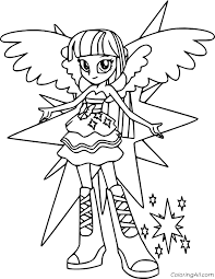 We have the finest coloring pages of the web, so see you soon. Equestria Girls Twilight Sparkle With Wings Coloring Page Coloringall